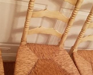 country dining table and 6 chairs