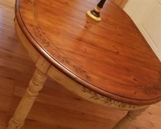 country dining table and 6 chairs