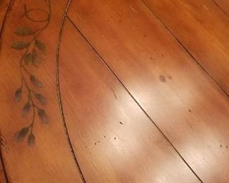 country dining table and 6 chairs