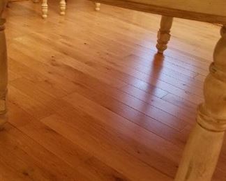 country dining table and 6 chairs