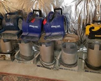 floor drying fans and propane heaters