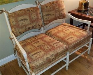 setee with matching chair and ottoman