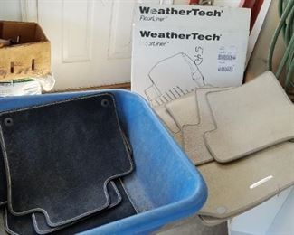 car floor mats, tan are Mercedes