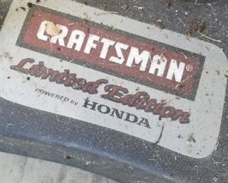 Craftsman self-propelled mower, with Honda engine