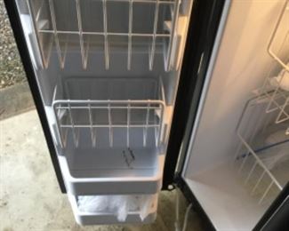 Black Refrigerator - inside of door