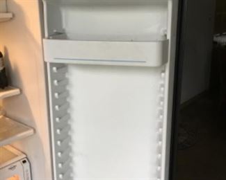Black Refrigerator - inside door