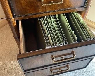 Wooden file cabinet 