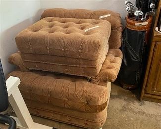 Chair with matching ottoman