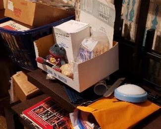 One of many boxes of crafts