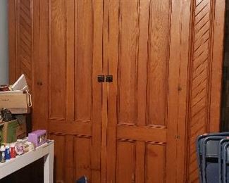 6' wide & 8' tall Chestnut wall cabinet