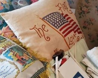 Vintage pillows/hand embroidered