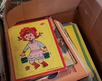 Vintage kids puzzles