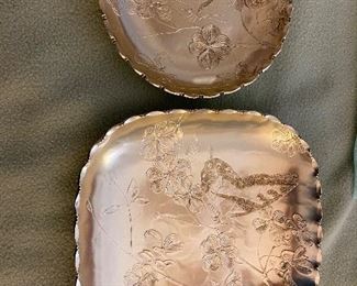 Vintage aluminum trays