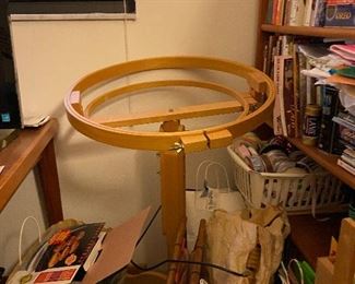 Needlepoint/Quilting hoop on stand