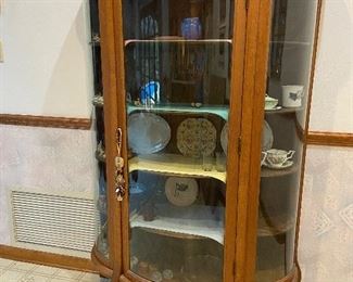 Nice bow front cabinet