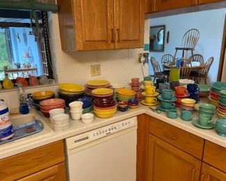 Hundreds of pieces of Fiesta!! Vintage and new pieces