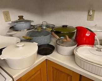 MCM cookware and corningware