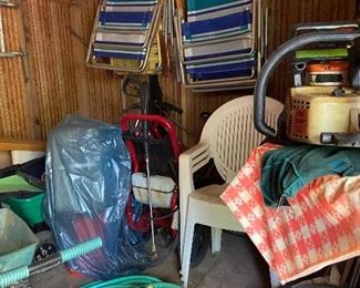 Nice lawn chairs and pressure washer, more lawn stuff