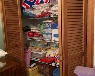 Closet full of all kinda good stuff