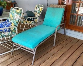 Vintage patio recliner
