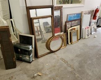 mirrors, frames, art