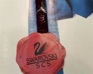 Swarovski - 2000 red marquise daisy flower, pig, seal, mouse, swans, bears