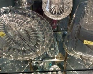 Crystal, pressed glass