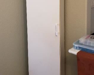 White storage cabinet