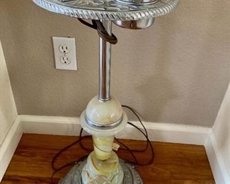 antique Art Deco lighted ashtray