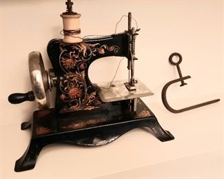 Antique portable sewing machine