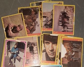 Assorted Monkees trading cards as found
