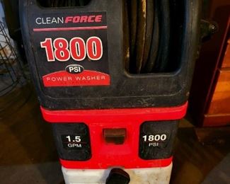 1800 psi pressure washer $85 or bid #22