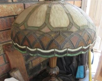 2 tiffany style lamps. Large shades.