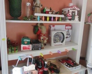 Decorative display with more Christmas.