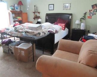 Another photo of the master bedroom. Lots of box lots in this sale.