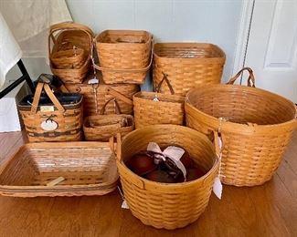 Large Selection Of Longaberger Baskets 