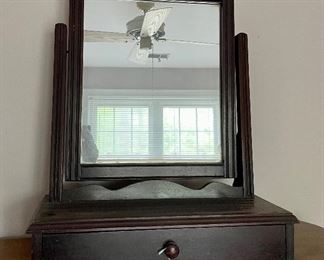 Shaving Mirror with Drawer
