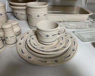 LARGE selection of Longaberger Pottery Dishes. 