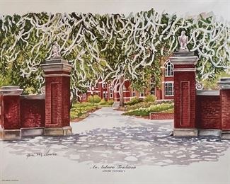 Toomers Corner An Auburn Tradition Print by Geri Davis