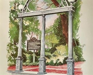 UGA Arch Print by Geri Davis