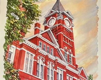 Samford Tower Print by Geri Davis