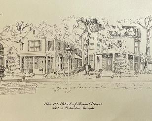 The 700 Block Print by Geri Davis