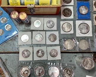 Loads of .999 Silver Coins, Rolled Coins from the Mint, Presidential Coins and More