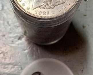 20 1921 Morgan Dollar Coins 