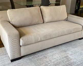 Contemporary Microfiber Sofa 31 x 83 x 40in HxWxD