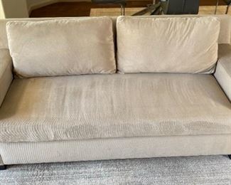 Contemporary Microfiber Sofa 31 x 83 x 40in HxWxD