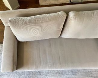 Contemporary Microfiber Sofa 31 x 83 x 40in HxWxD