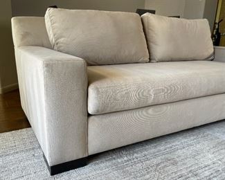 Contemporary Microfiber Sofa 31 x 83 x 40in HxWxD