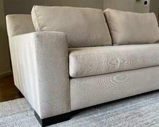 Contemporary Microfiber Sofa 31 x 83 x 40in HxWxD