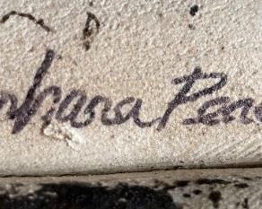 Barbara Peacock Ceramic Southwest Horse Fetish Sculpture 18 x 4.5 x 13in HxWxD